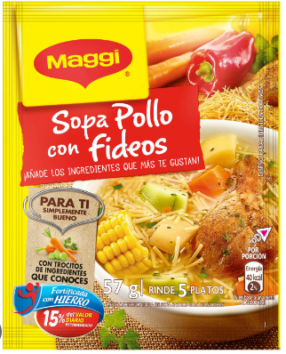 SOPA POLLO FIDEOS MAGGI 57 G