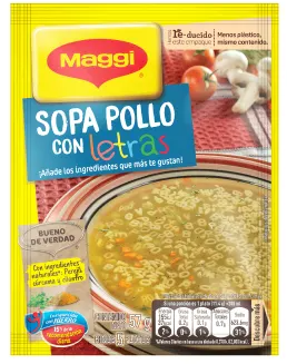 SOPA POLLO CON LETRAS 57 G