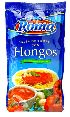 SALSA DE TOMATE HONGOS ROMA 210G